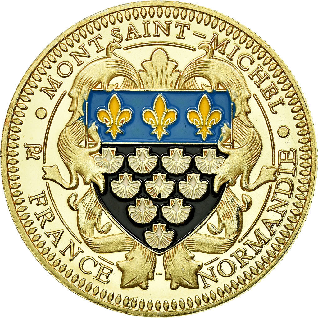 France, Token, Touristic token, le Mont-Saint-Michel, AU(55-58), Cupro-nickel