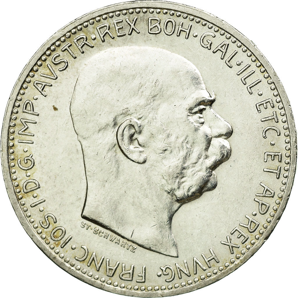 Monnaie, Autriche, Franz Joseph I, Corona, 1914, SUP+, Argent, KM:2820