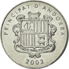 Coin, Andorra, Centim, 2002, MS(60-62), Aluminum, KM:176