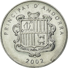Coin, Andorra, Centim, 2002, MS(60-62), Aluminum, KM:176