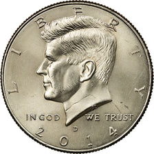 Coin, United States, Half Dollar, 2014, Denver, MS(60-62), Copper-nickel