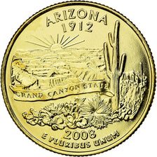 Coin, United States, Quarter, 2008, U.S. Mint, Dahlonega, MS(63), Copper-Nickel