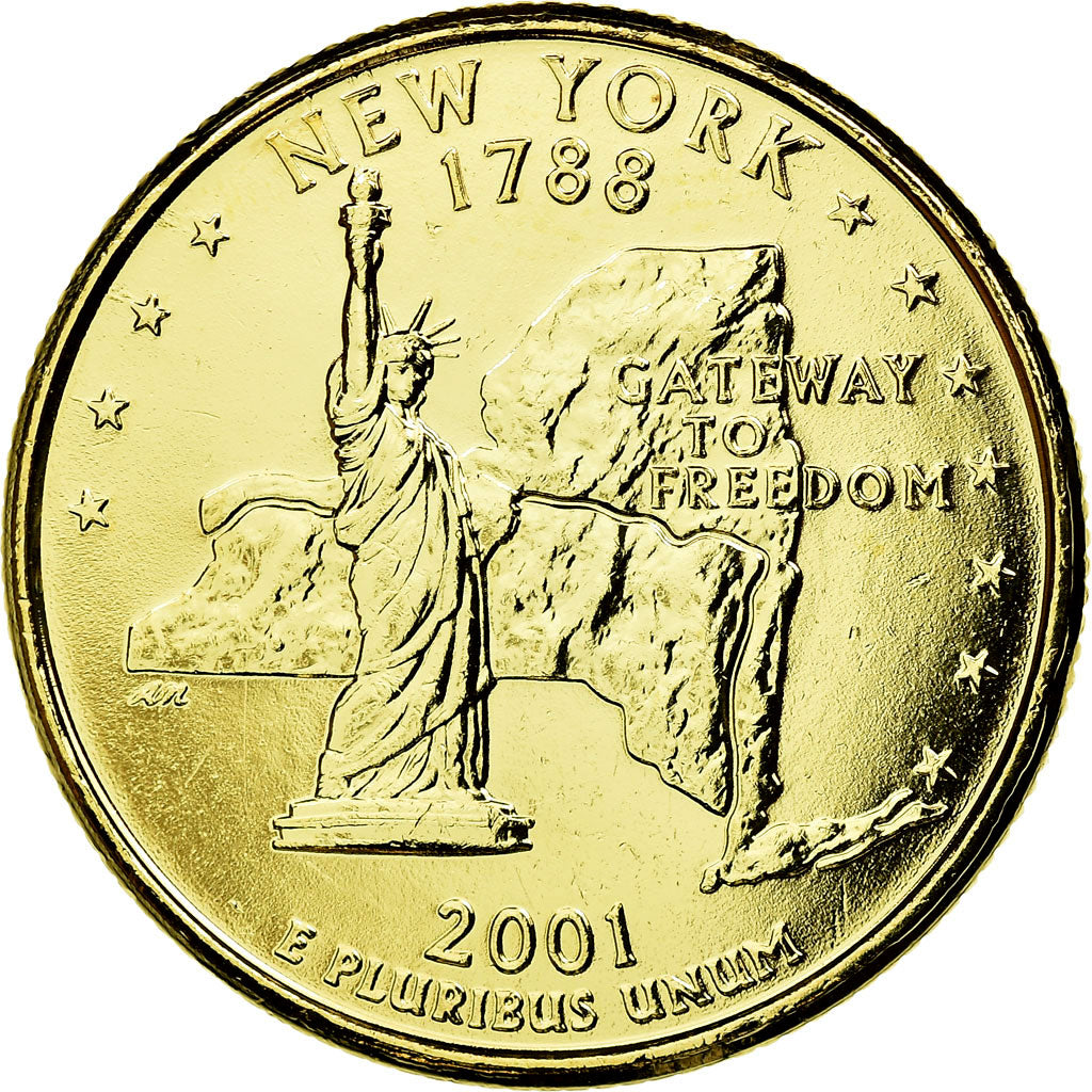 Coin, United States, Quarter, 2001, U.S. Mint, Philadelphia, MS(63)