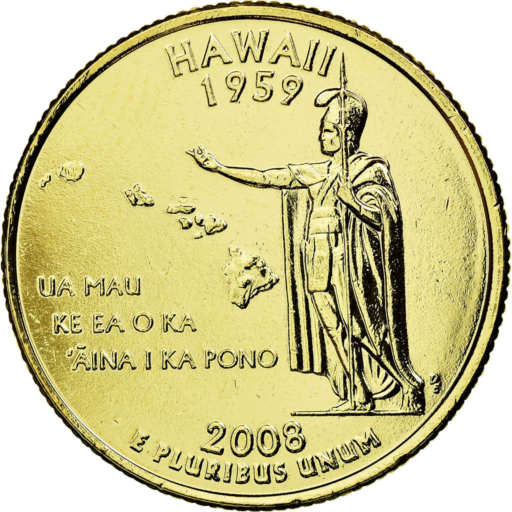 Moneda, Estados Unidos, Quarter, 2008, U.S. Mint, Philadelphia, SC, Cobre -