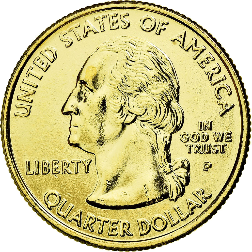 Moneda, Estados Unidos, Quarter, 2008, U.S. Mint, Philadelphia, SC, Cobre -