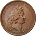 France, Medal, Louis XIV, Politics, Society, War, Mauger, AU(50-53), Bronze