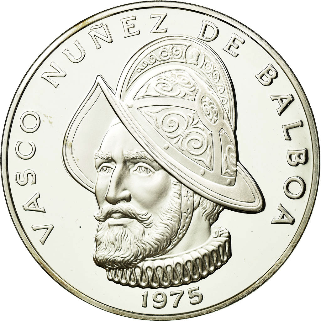 Coin, Panama, Balboa, 1975, U.S. Mint, MS(65-70), Silver, KM:39.1a