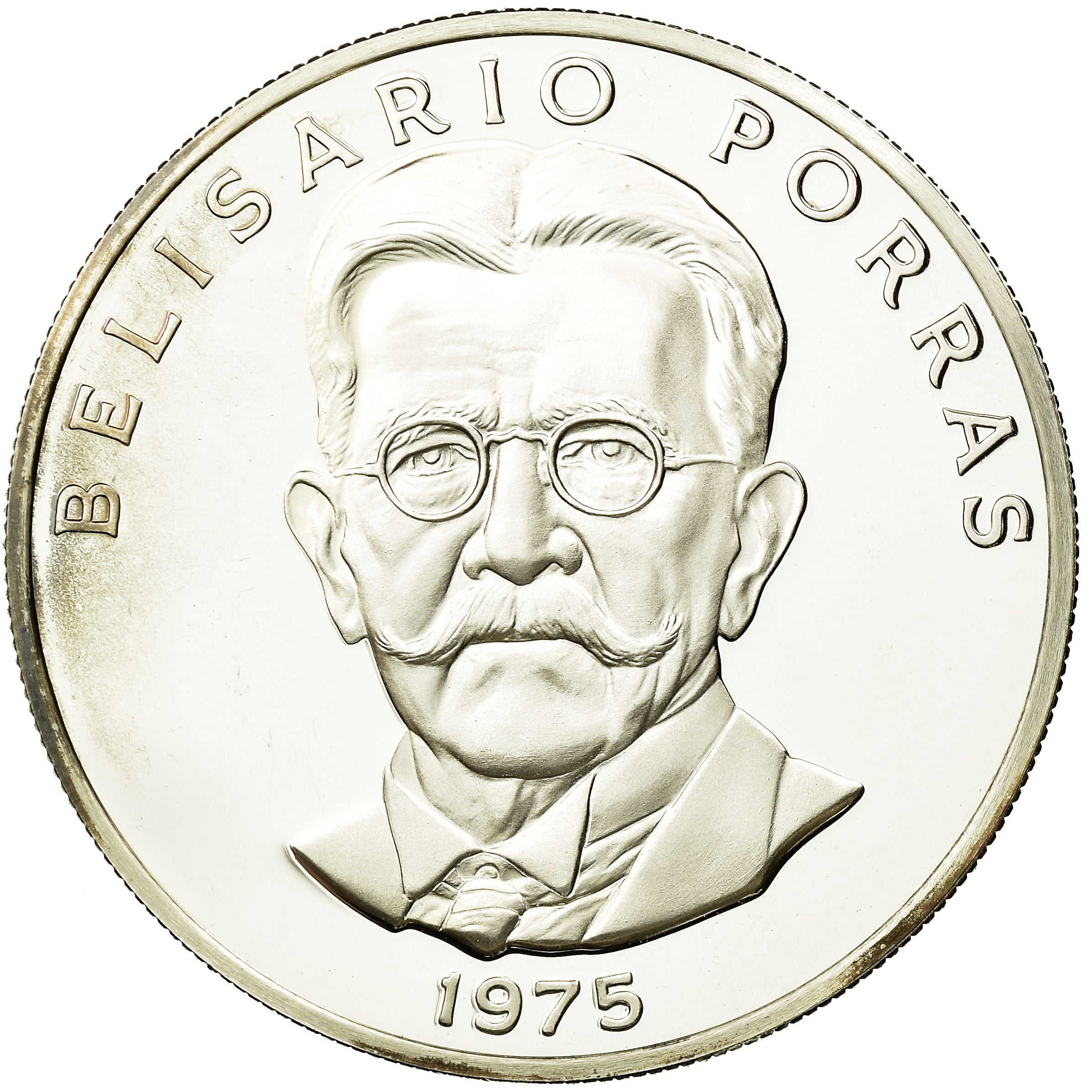 Coin, Panama, 5 Balboas, 1975, U.S. Mint, AU(55-58), Silver, KM:40.1a