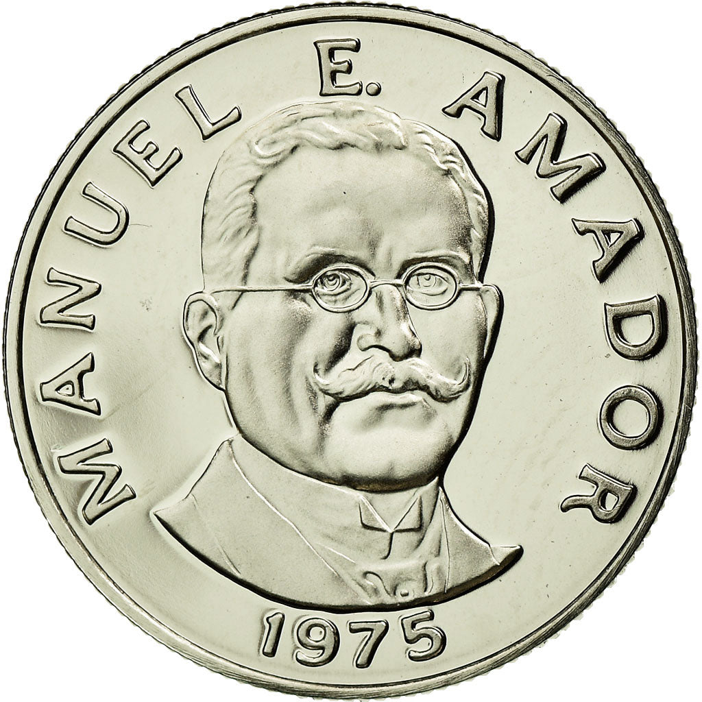 Coin, Panama, 10 Centesimos, 1975, Franklin Mint, MS(65-70), Copper-Nickel Clad