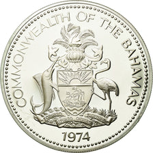 Moneta, Bahamas, Elizabeth II, 5 Dollars, 1974, Franklin Mint, U.S.A., SPL-