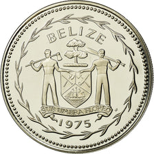 Moneta, Belize, 10 Dollars, 1975, Franklin Mint, SPL, Argento, KM:45a