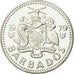 Coin, Barbados, 10 Dollars, 1979, Franklin Mint, MS(65-70), Silver, KM:17a