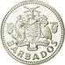 Coin, Barbados, 5 Dollars, 1975, Franklin Mint, MS(65-70), Silver, KM:16a