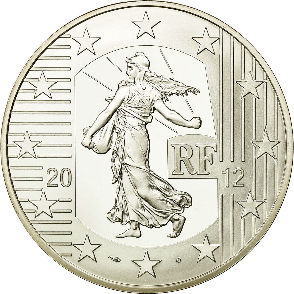 France, 10 Euro, 2012, MS(65-70), Silver, KM:1889