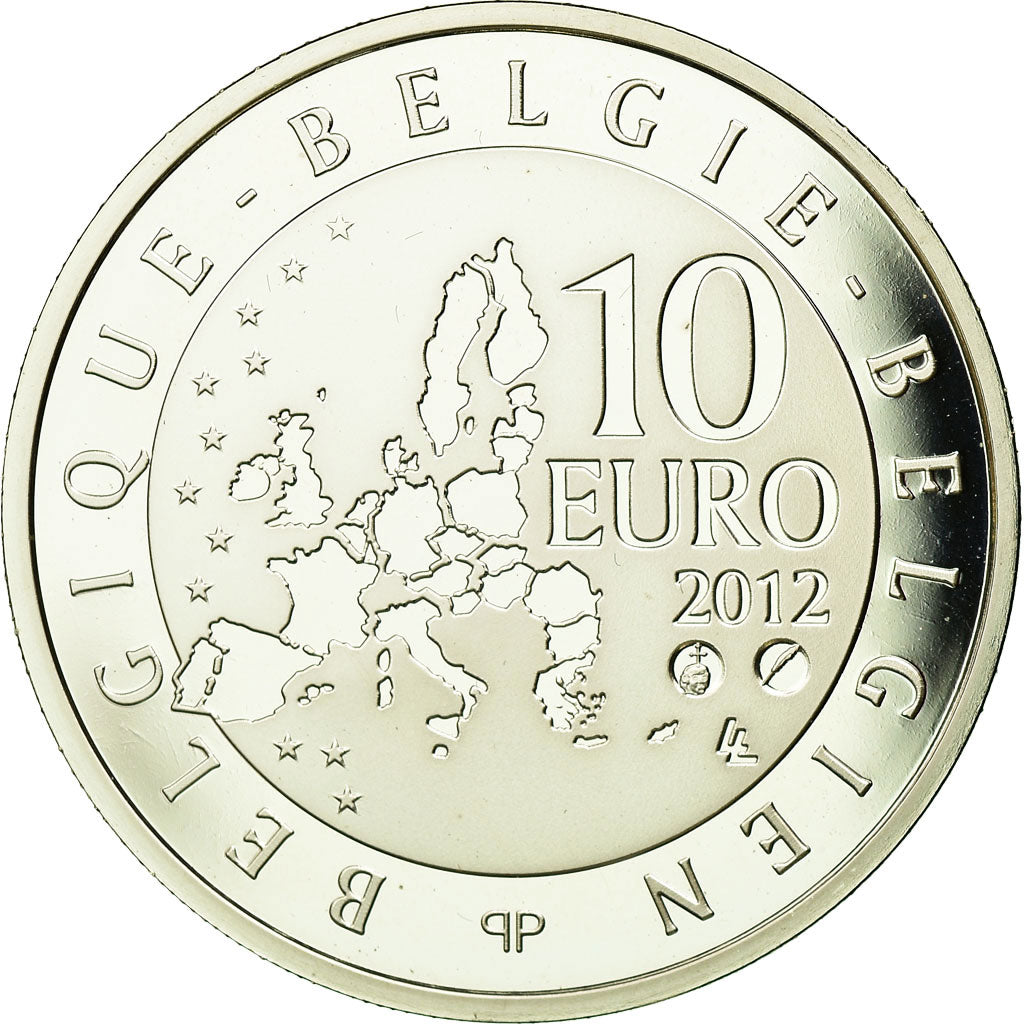 Belgio, 10 Euro, 2012, FDC, Argento, KM:320