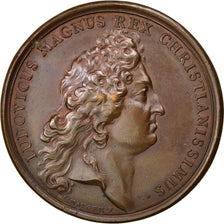 Frankreich, Medal, Louis XIV, History, Mauger, SS+, Bronze, Divo:228