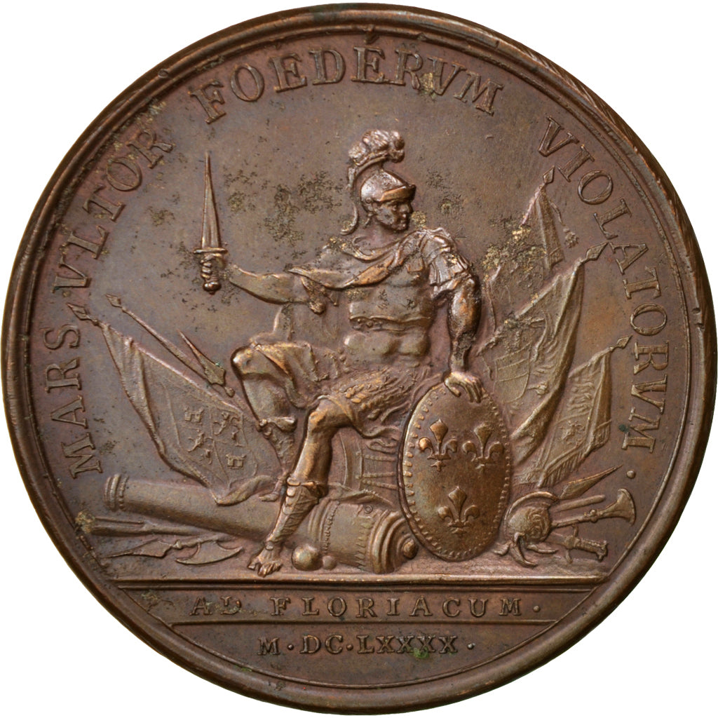 Frankreich, Medal, Louis XIV, History, Mauger, SS+, Bronze, Divo:228