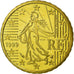 France, 10 Euro Cent, 1999, MS(65-70), Brass, KM:1285