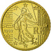 France, 50 Euro Cent, 1999, MS(65-70), Brass, KM:1287