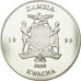 Moneda, Zambia, 5000 Kwacha, 1999, British Royal Mint, FDC, Plata, KM:157