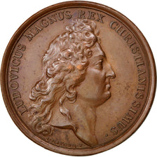 Francia, Medal, Louis XIV, History, Mauger, BB+, Bronzo, 40, Divo:228