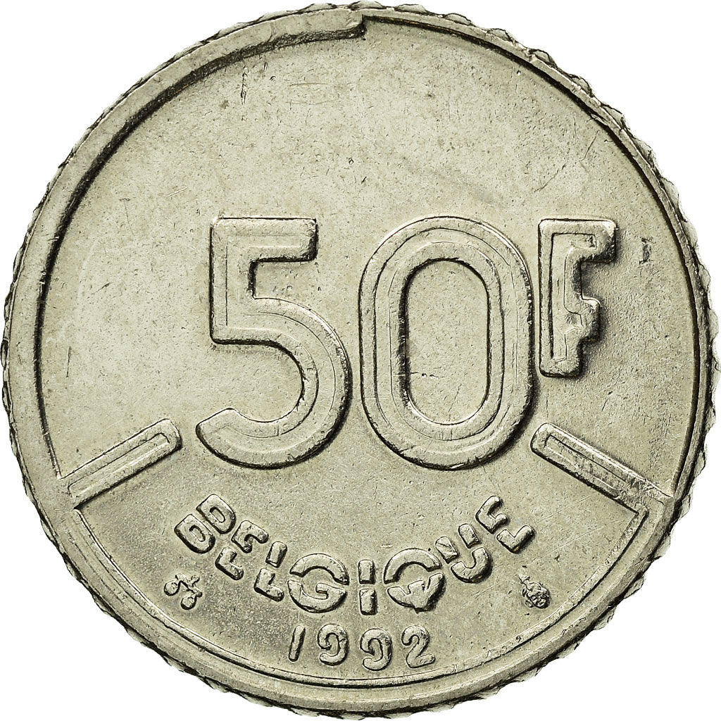 Münze, Belgien, Baudouin I, 50 Francs, 50 Frank, 1992, Brussels, Belgium, SS