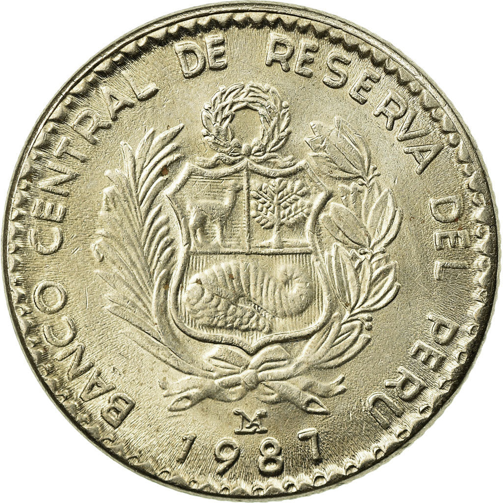 Monnaie, Pérou, Inti, 1987, Lima, SUP, Copper-nickel, KM:296