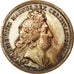 Francia, Medal, Louis XIV, History, Mauger, MBC, Bronce, Divo:165