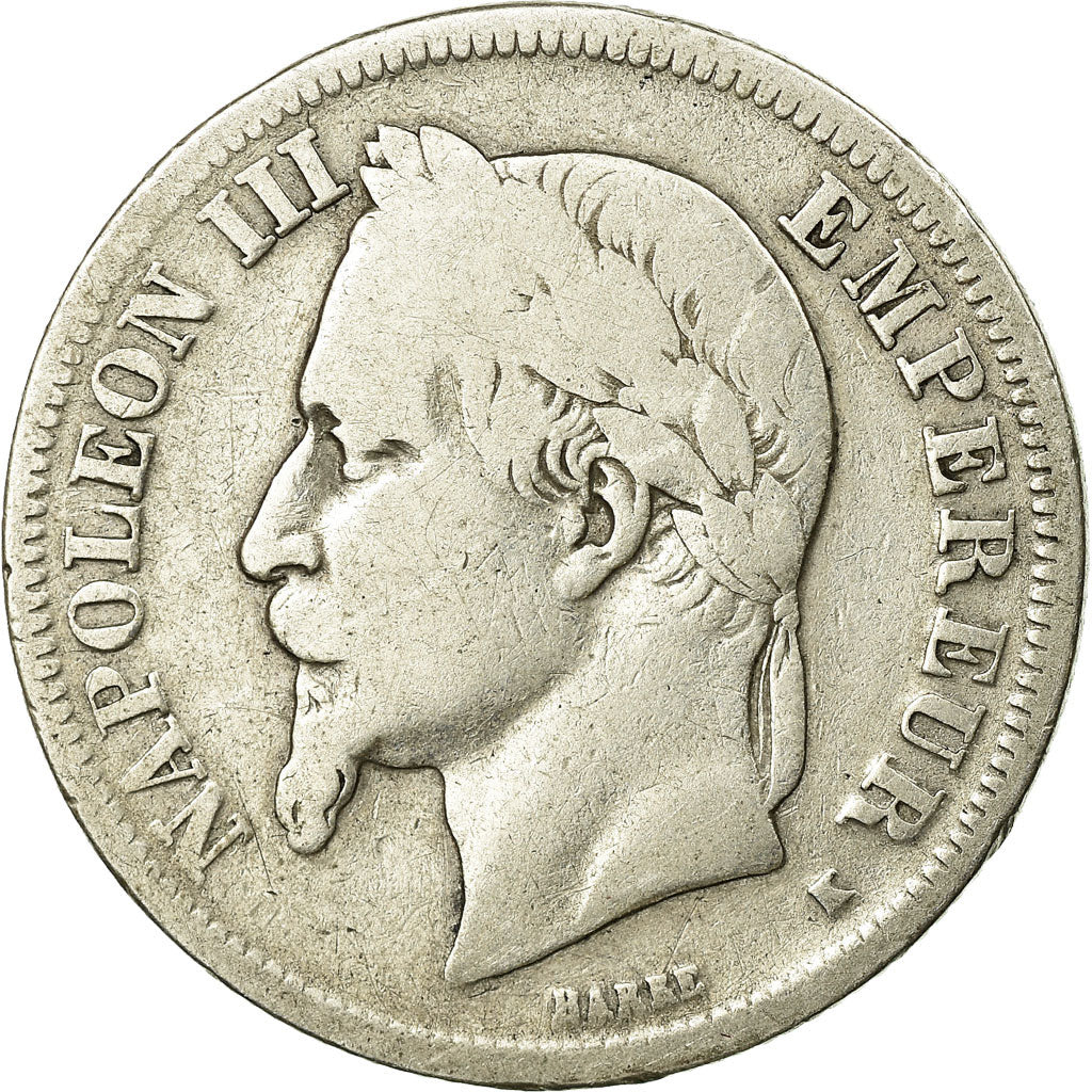 Moneta, Francja, Napoleon III, Napoléon III, 2 Francs, 1867, Bordeaux