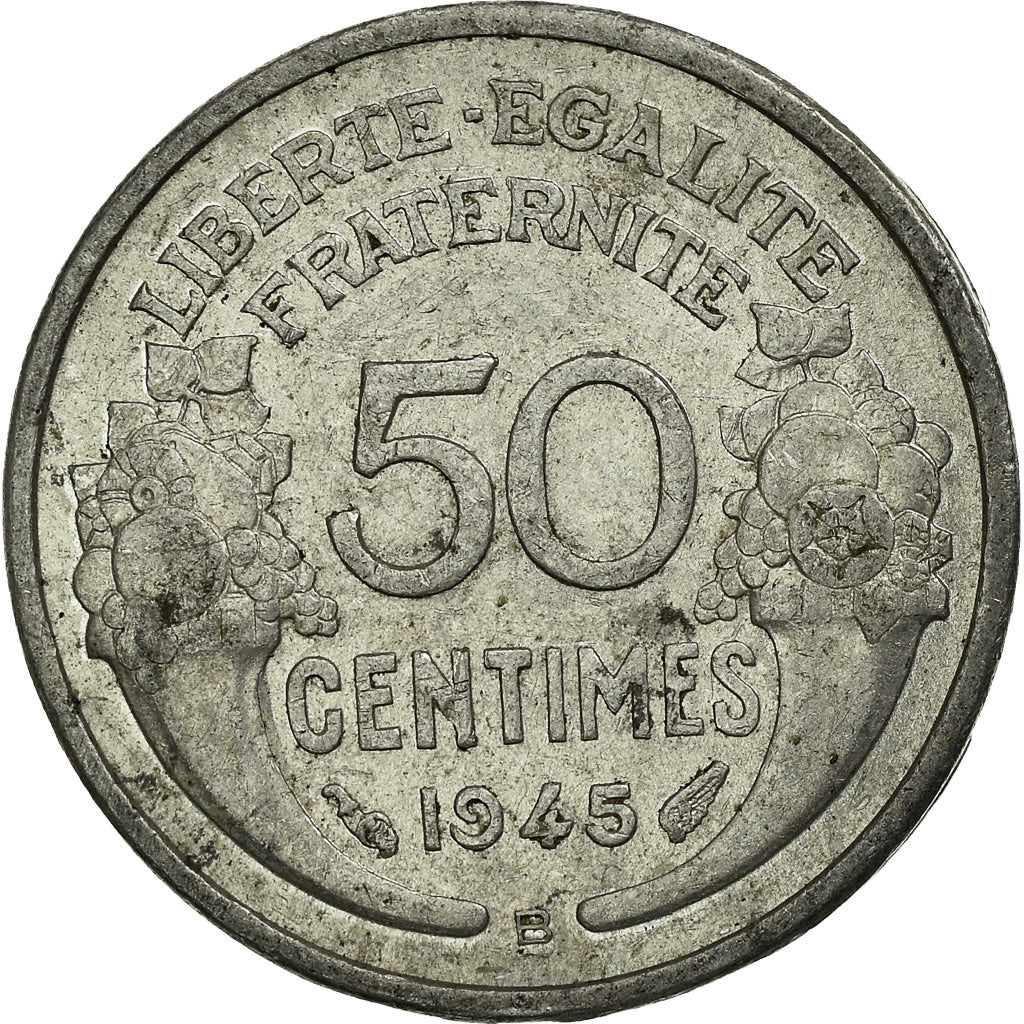Coin, France, Morlon, 50 Centimes, 1945, Beaumont - Le Roger, VF(20-25)