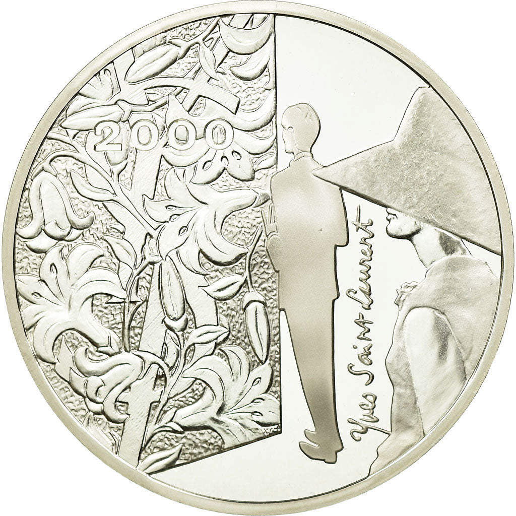 Moeda, França, 10 Francs, 2000, Paris, MS(65-70), Prata, KM:1235, Gadoury:C250