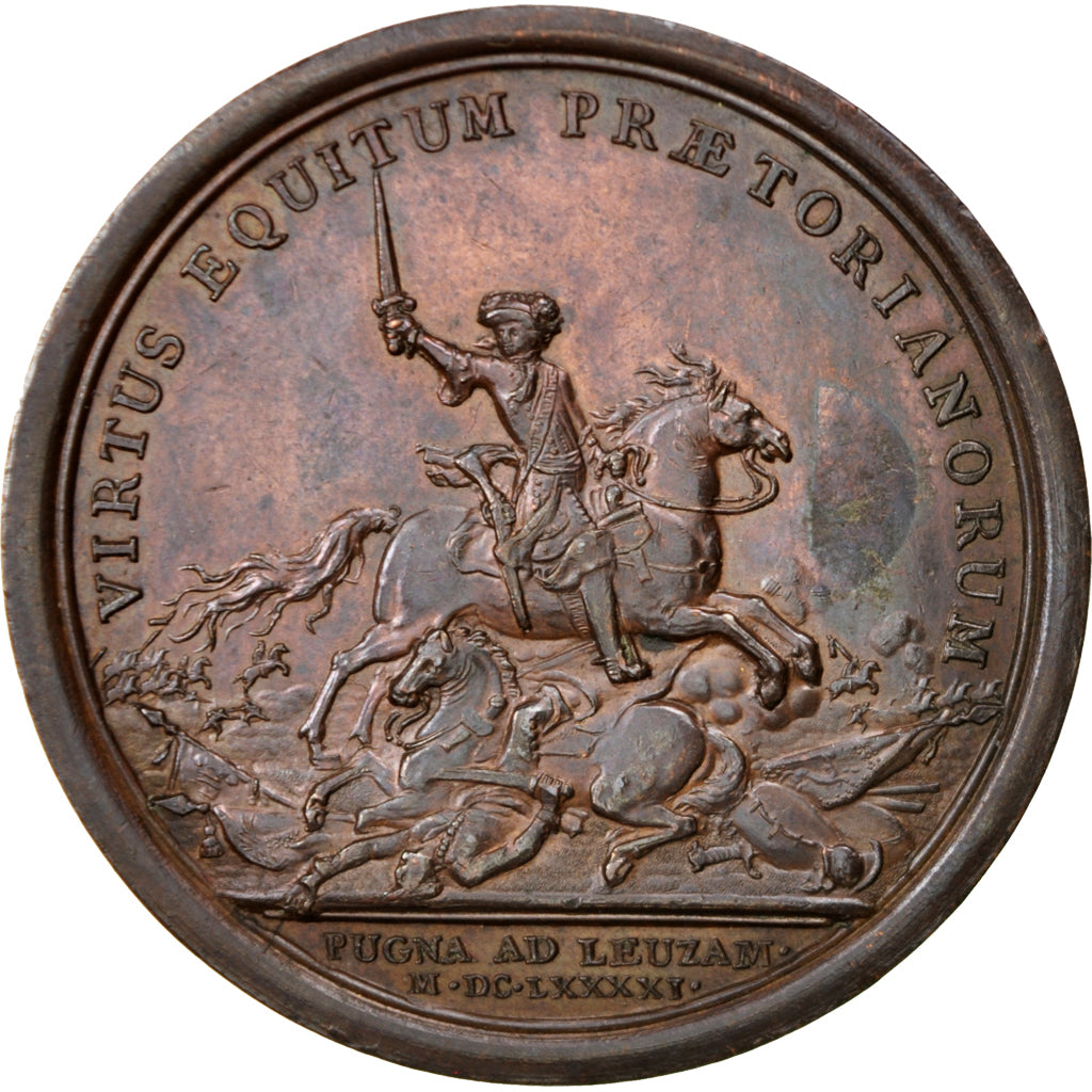 Francia, Medal, Louis XIV, History, Mauger, SPL-, Bronzo, 41, Divo:238