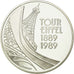 Moeda, França, 5 Francs, 1989, Paris, MS(65-70), Prata, KM:968a, Gadoury:772