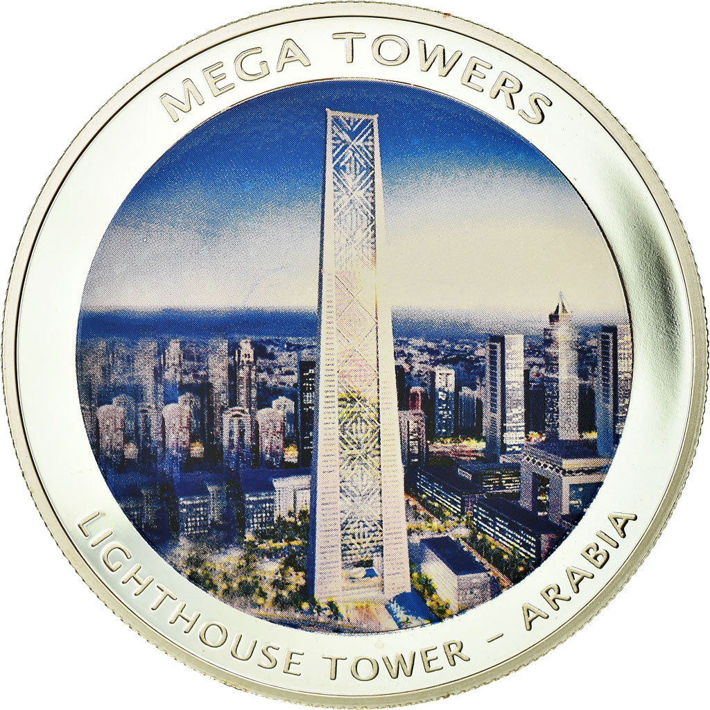 Mozambico, medaglia, Mega towers - Lighthouse tower - Arabia, Arts & Culture