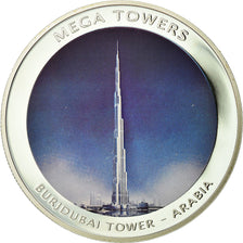 Mozambique, Medal, Mega towers - Burjdubai tower - Arabia, Arts & Culture, 2010