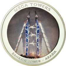 Mozambique, Medal, Mega towers - Bahrain tower - Arabia, Arts & Culture, 2010