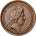 Francja, Medal, Ludwik XIV, Historia, Mauger, EF(40-45), Bronze, Divo:176