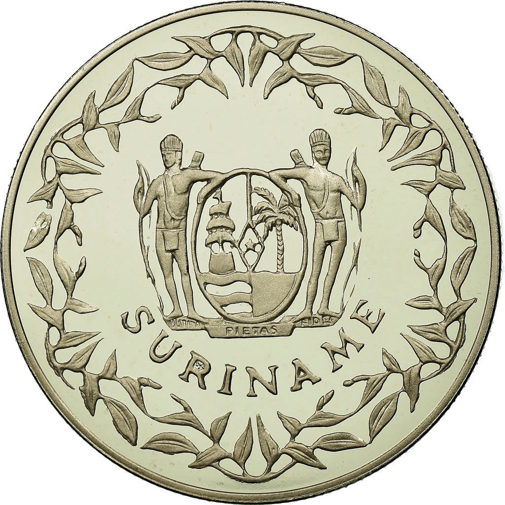 Coin, Surinam, 100 Guilder, 1996, MS(65-70), Copper-nickel, KM:46
