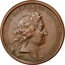 FRANCE, History, Louis XIV, Medal, AU(50-53), Mauger, Bronze, 41, 33.60