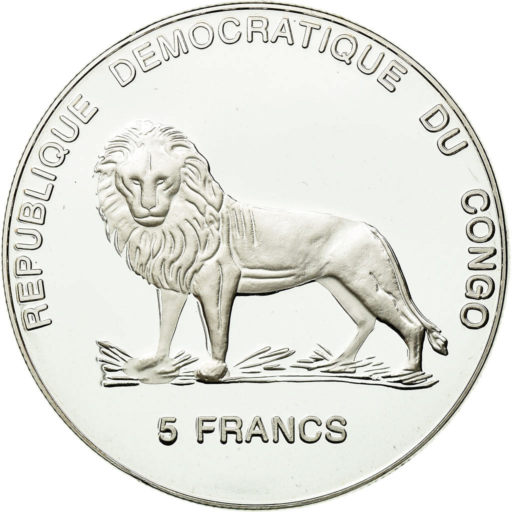 Coin, CONGO, DEMOCRATIC REPUBLIC, 5 Francs, 2000, MS(65-70), Copper-nickel