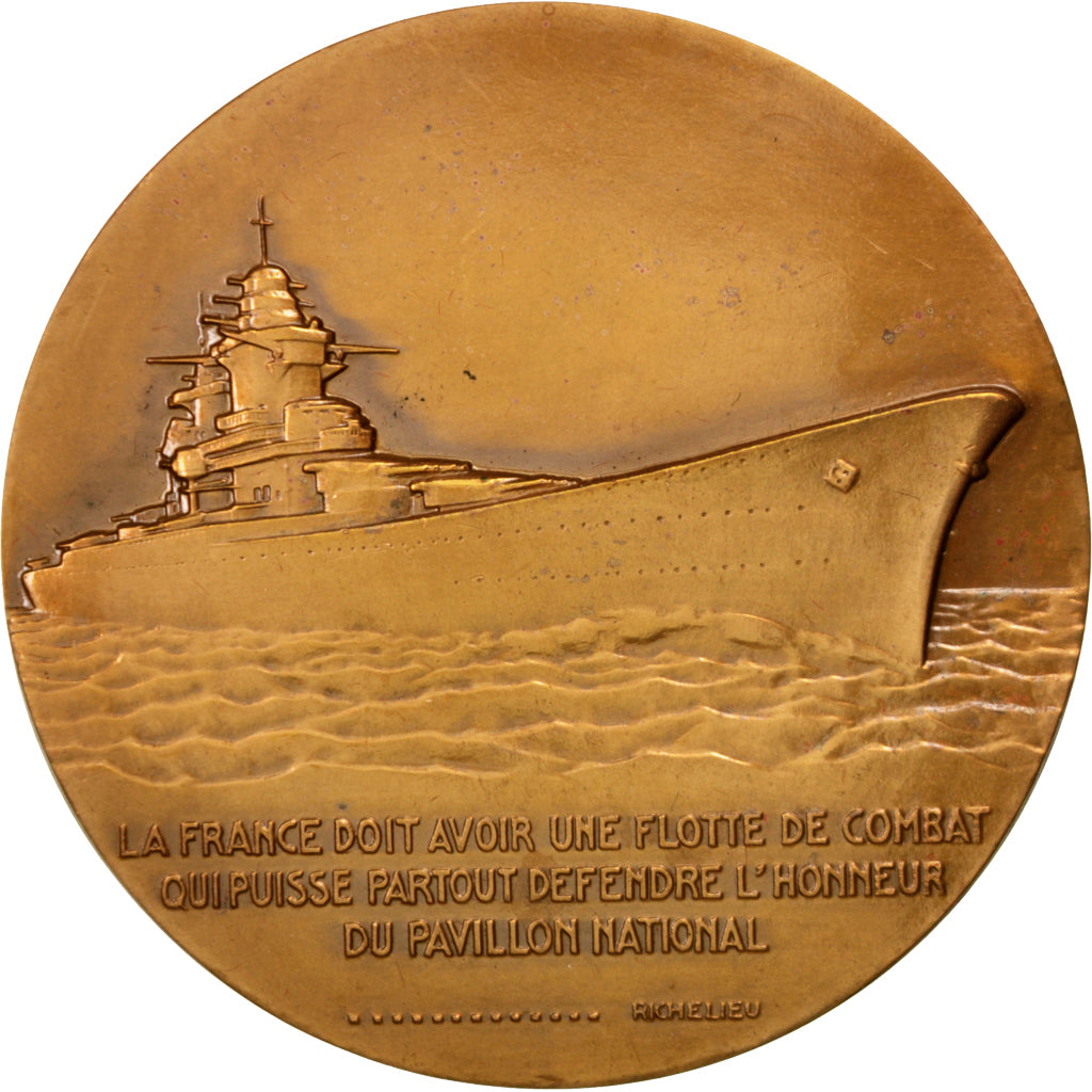 FRANCE, Shipping, French Fifth Republic, Medal, AU(55-58), Dubois.H, Bronze,...