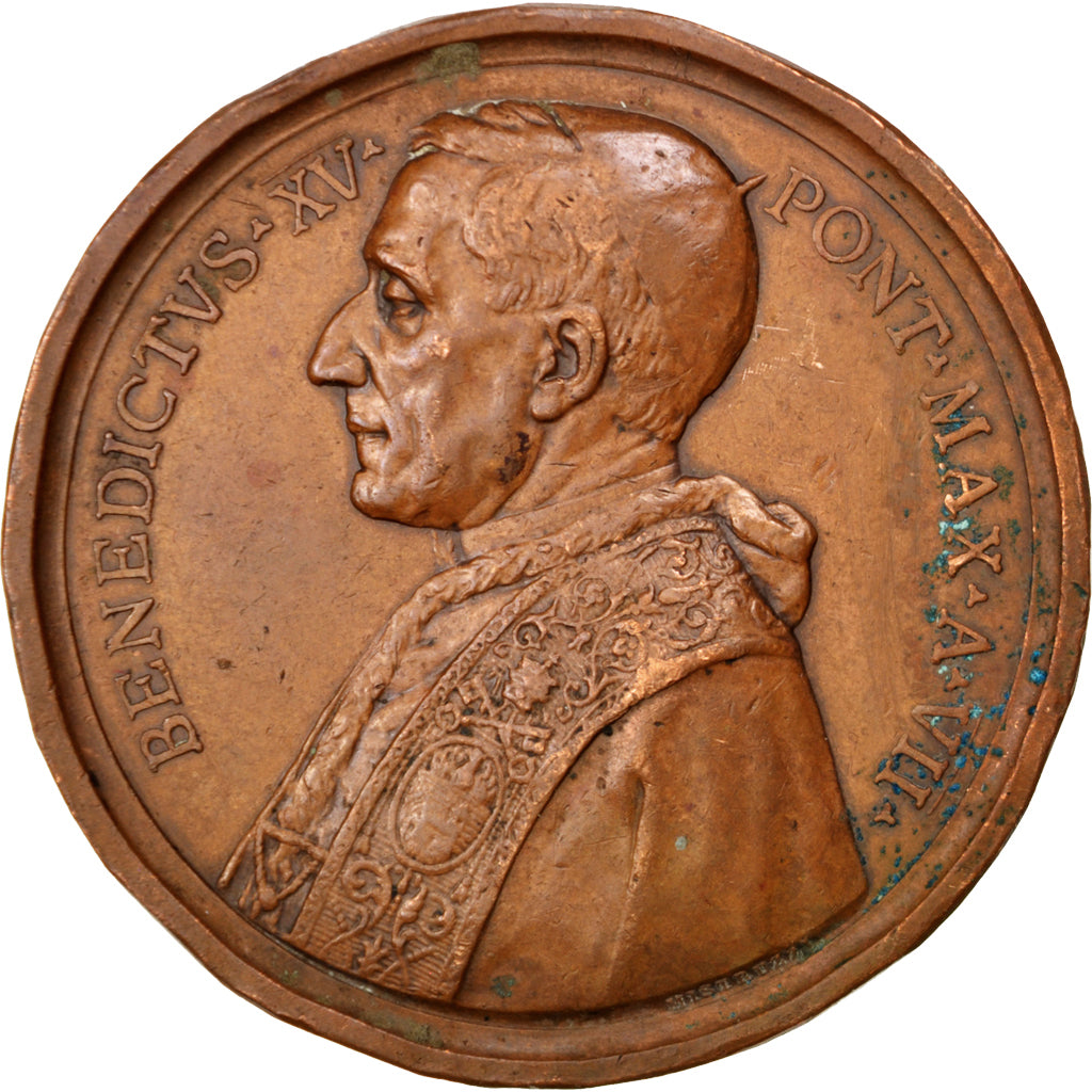 Vatican, Religions & beliefs, Medal, VF(30-35), Bronze, 44, 32.00