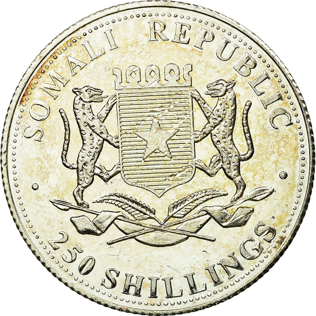 Monnaie, Somalie, 250 Shillings, 2005, TTB, Silver Plated Base Metal, KM:139