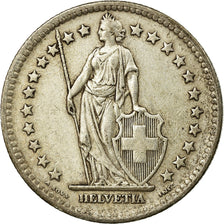 Coin, Switzerland, 2 Francs, 1947, Bern, EF(40-45), Silver, KM:21