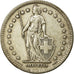 Coin, Switzerland, 2 Francs, 1947, Bern, EF(40-45), Silver, KM:21