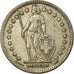 Coin, Switzerland, 2 Francs, 1948, Bern, EF(40-45), Silver, KM:21