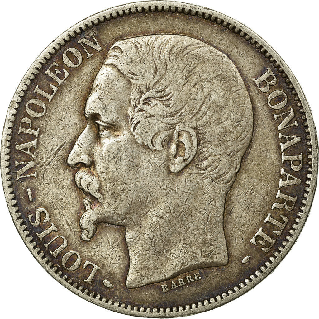 Münze, Frankreich, Napoléon III, 5 Francs, 1852, Paris, S+, Silber, KM:773.1