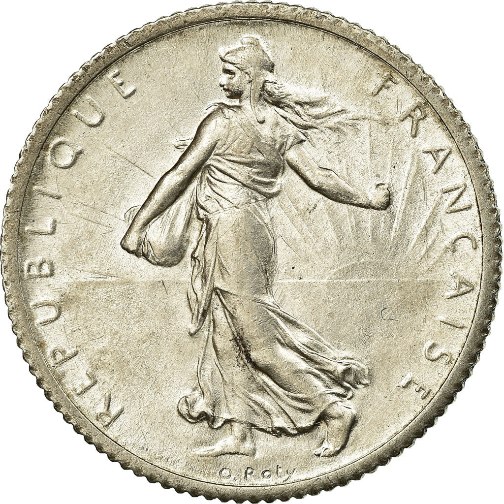 Moneta, Francia, Semeuse, Franc, 1920, Paris, SPL-, Argento, KM:844.1