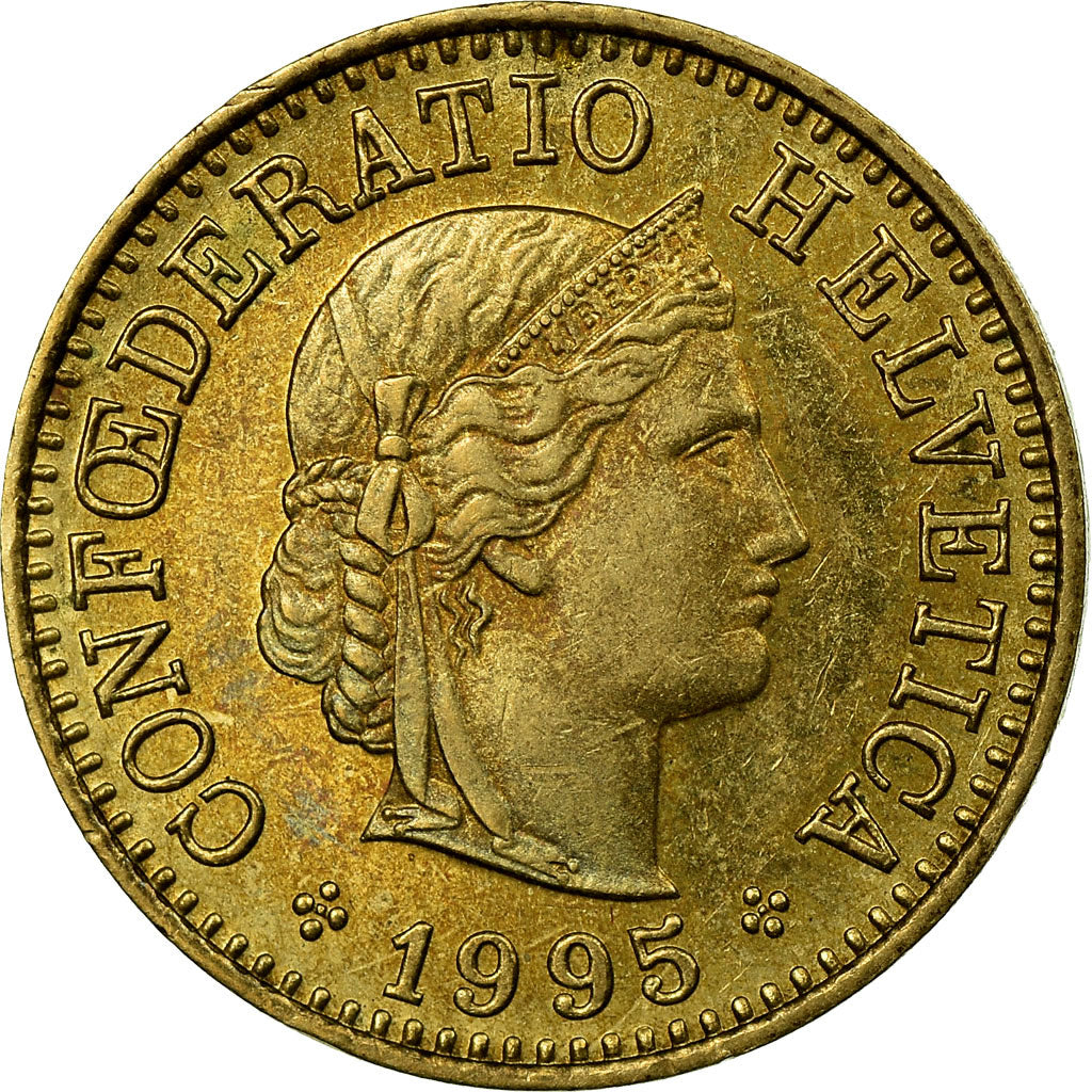 Monnaie, Suisse, 5 Rappen, 1995, Bern, TB+, Aluminum-Bronze, KM:26c