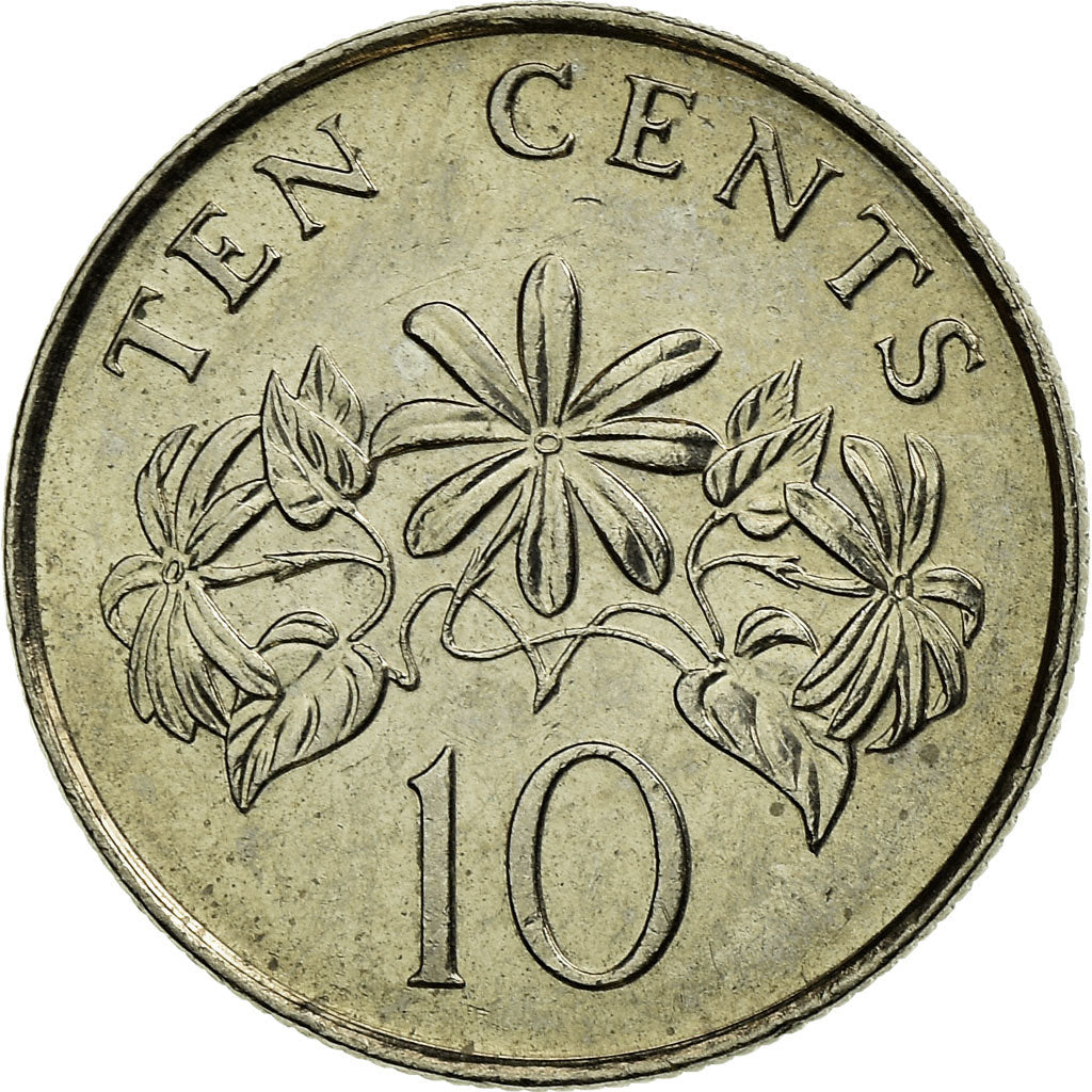 Münze, Singapur, 10 Cents, 2009, Singapore Mint, SS, Copper-nickel, KM:100